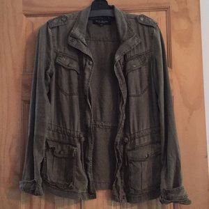 Army green cargo jacket